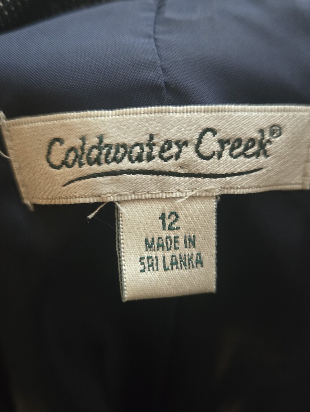 Coldwater Creek Navy Blue Open Front Blazer For Women - Picture 6 of 14